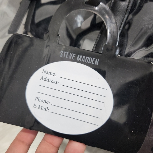 🔹️Steve Madden  🔹 Black 6 PC Travel  clear Gift Set "the cozy set"  NWT.. - Picture 13 of 13